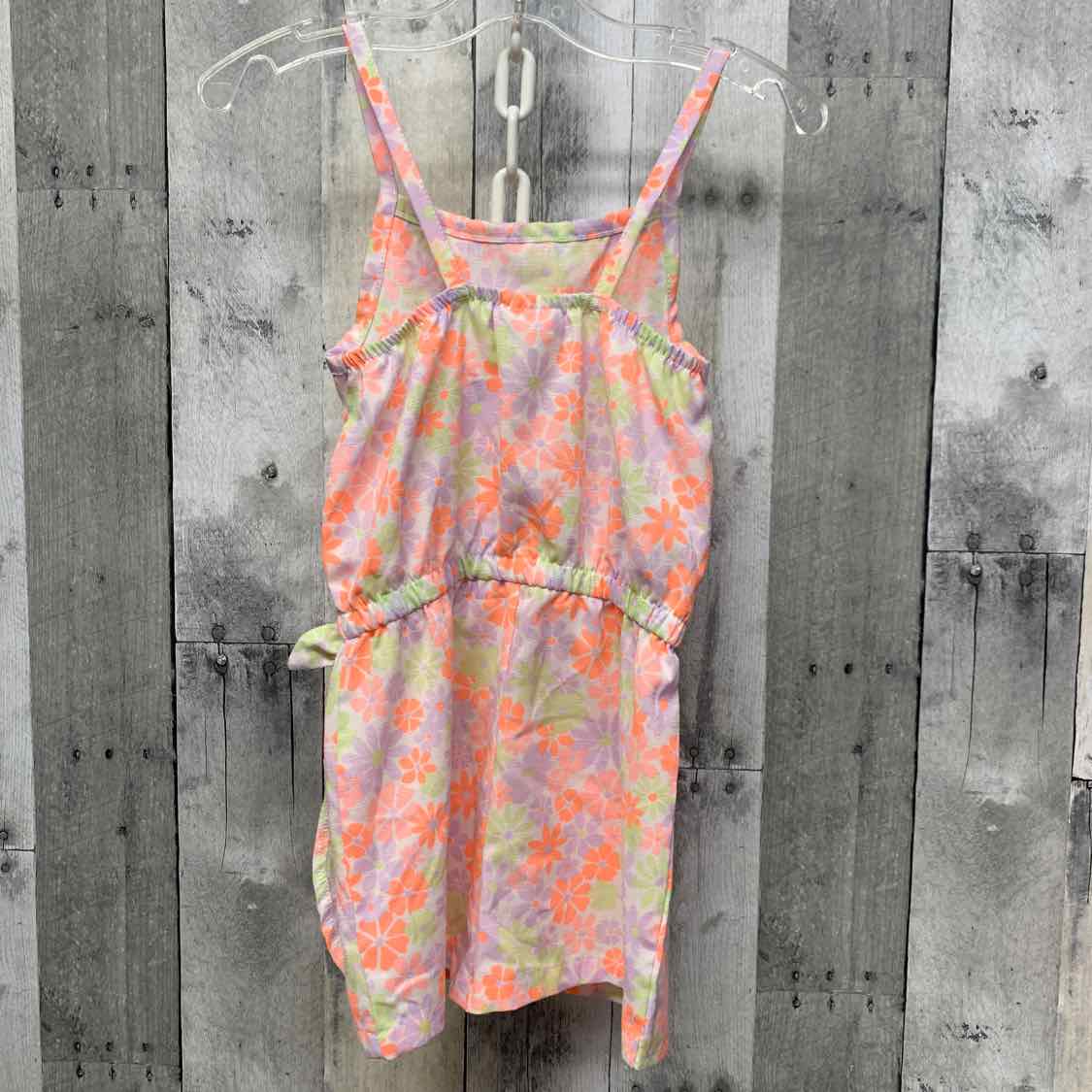 Size 5 White/Purple Little Lass Romper