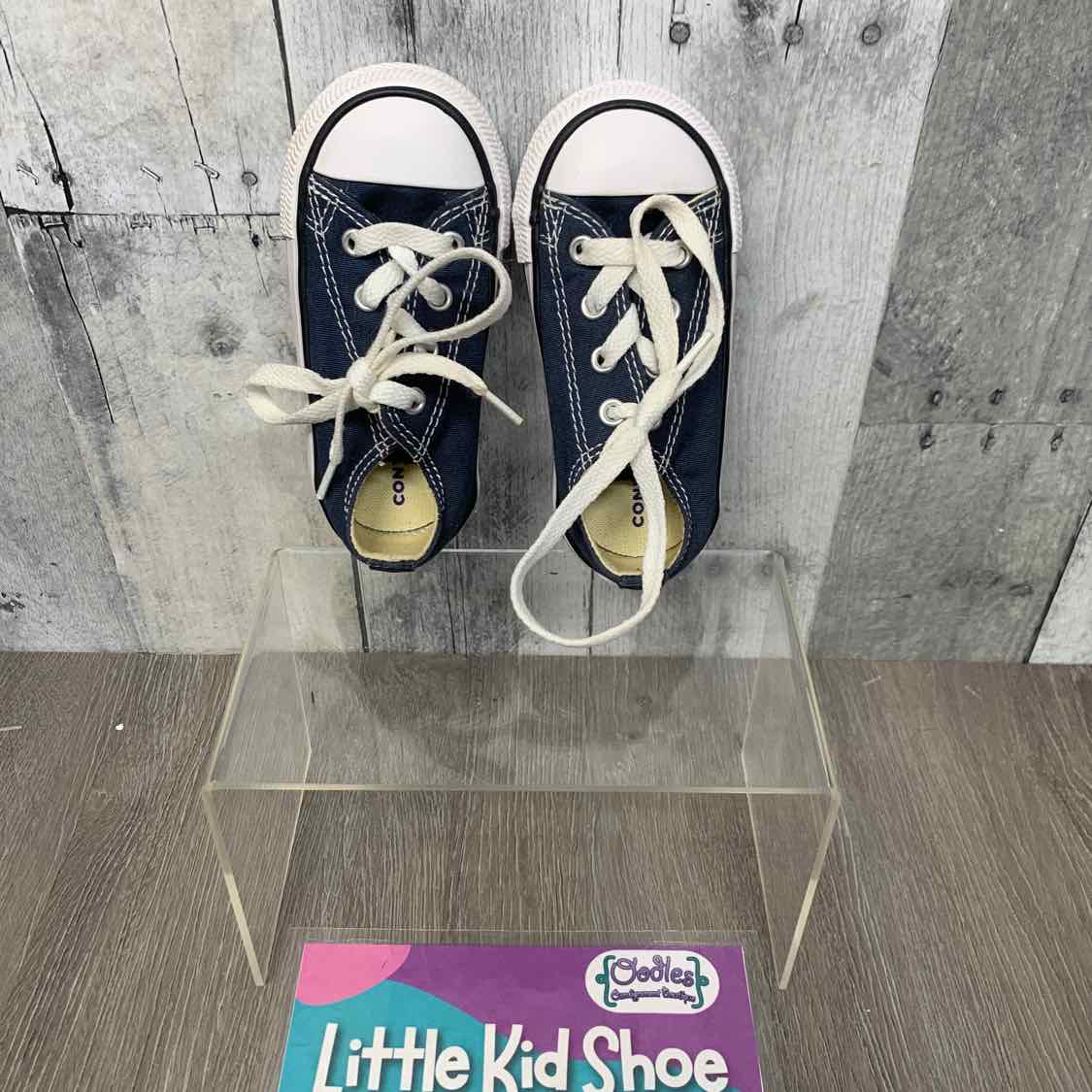 Size 10 Navy/White Converse Sneakers