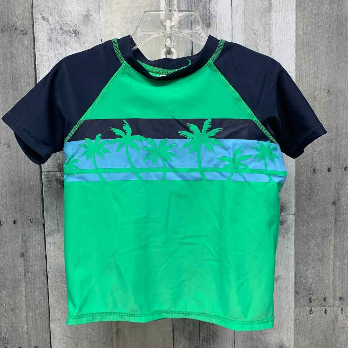 Size 2T Green/Navy Jumping Beans Swim Top - OodlesCB