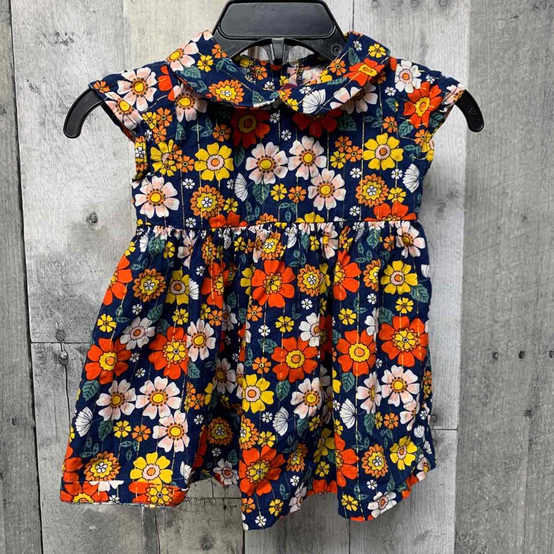 Size 6 Months Navy Floral Goodlad Dress - OodlesCB