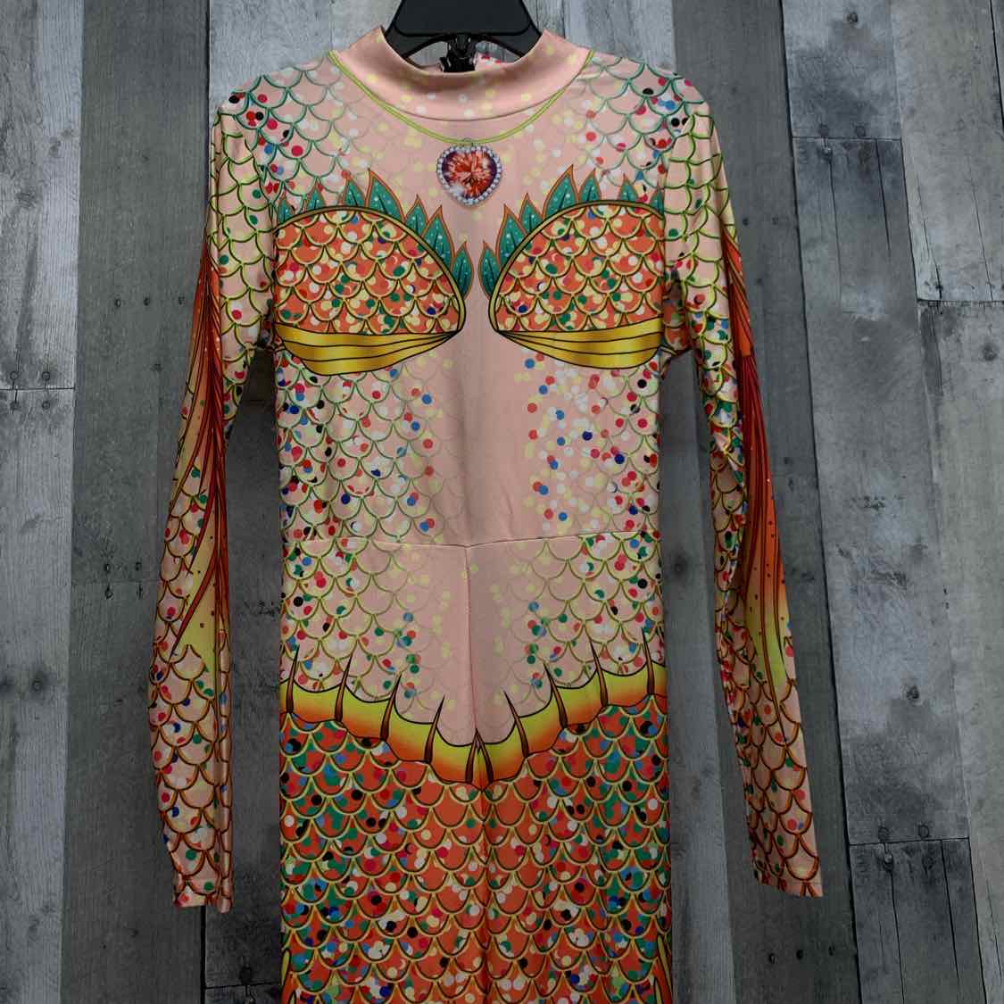 Generic Orange Print Size One Size Halloween Costume - Big Kid