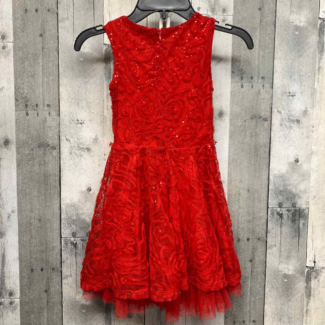 Size 4 Red Knit Works Dress - Party