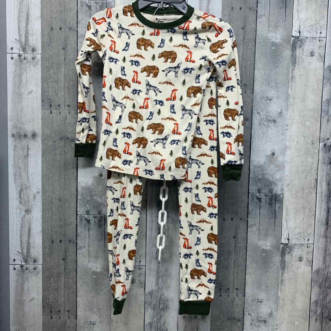 Size 7 Tan Graphic Members Mark 2pc PJs