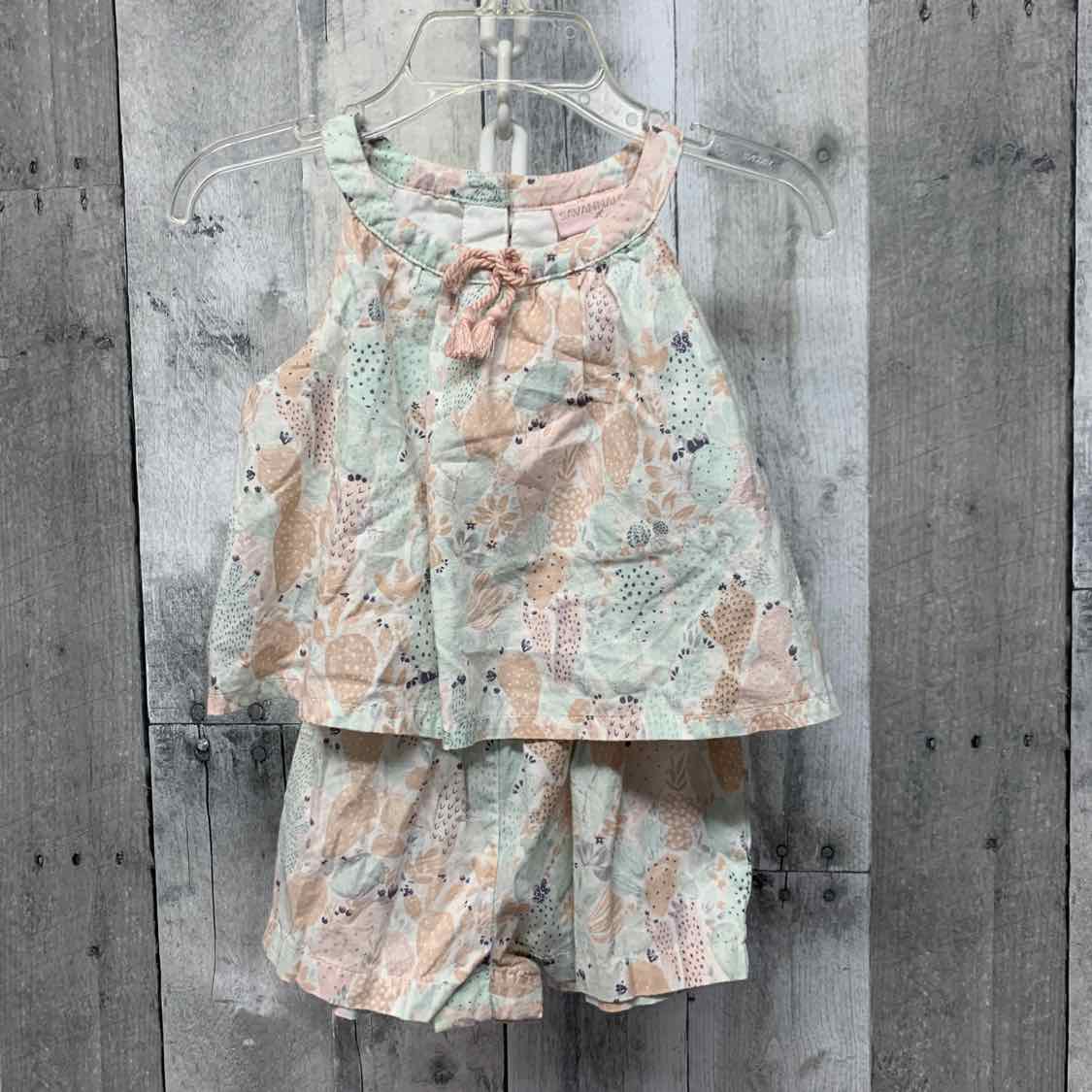 Size 24 Months Pink/Green Savannah Romper