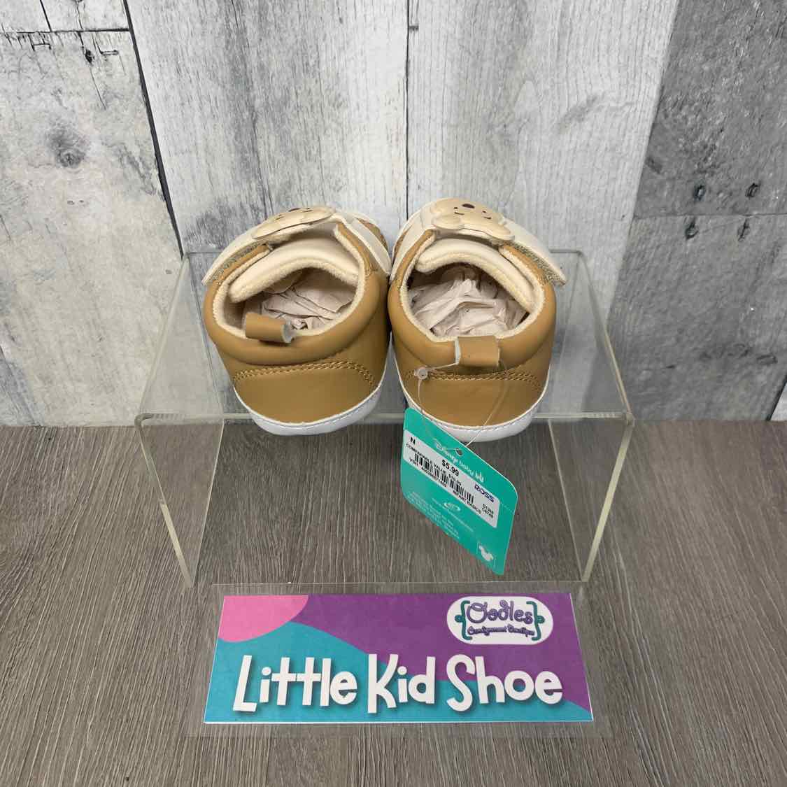 Size 3 Tan/Brown Disney Soft Sole Shoes
