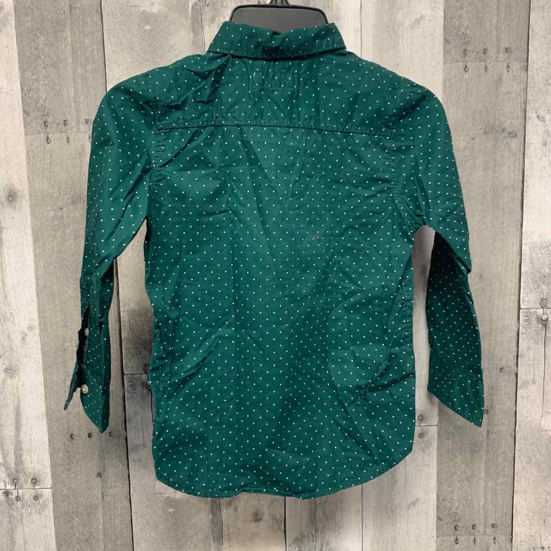 Size 6 Green Print LOGG LS Button Up