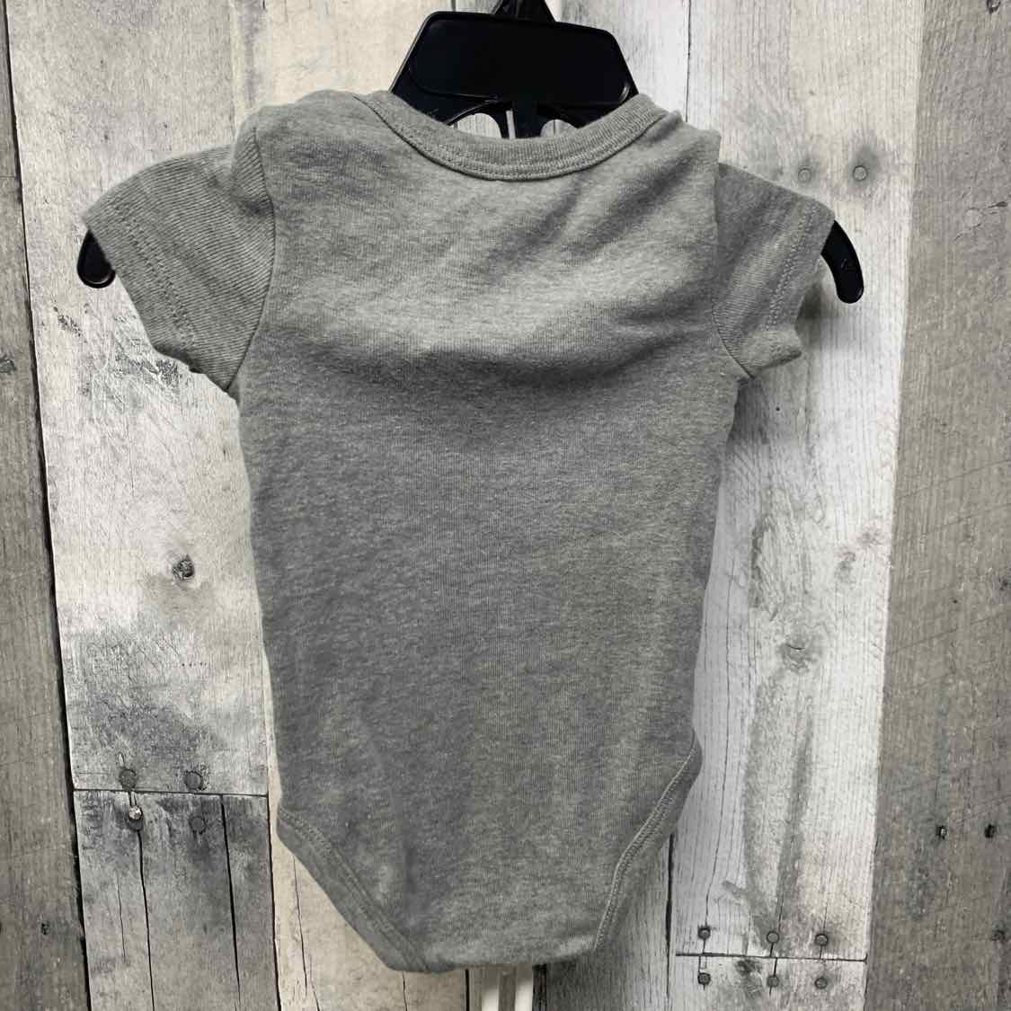 Size 6 Months Gray/Black Sport Brand Bodysuit