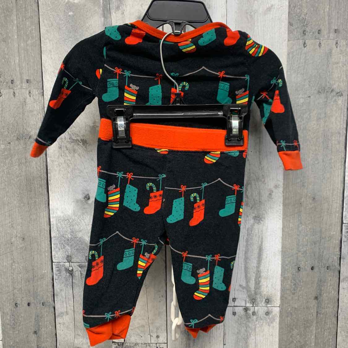 Size 6 Months Black/Red B Brand 2pc PJs