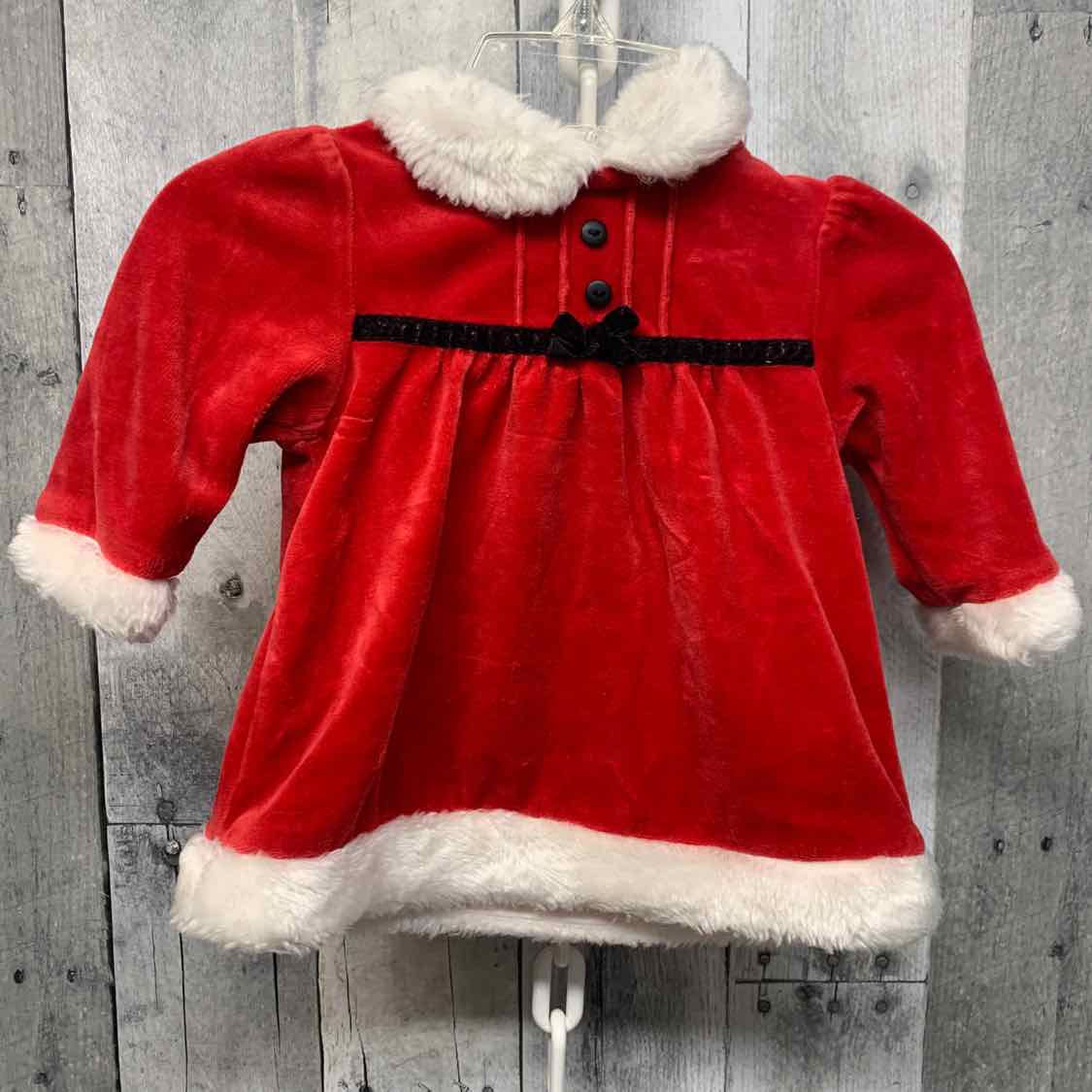 Size 0-3 Months Red/White B Brand 2pc Dress
