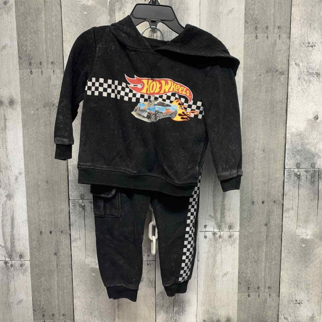 Size 18 Months Black Print B Brand Sweats - 2pc