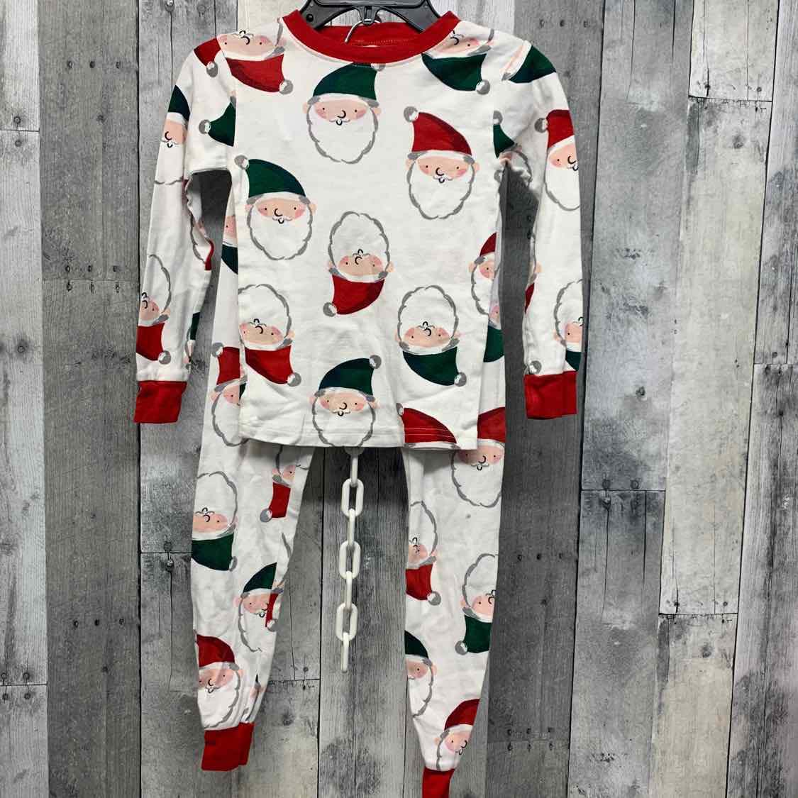 Size 7 White Print Carter's 2pc PJs