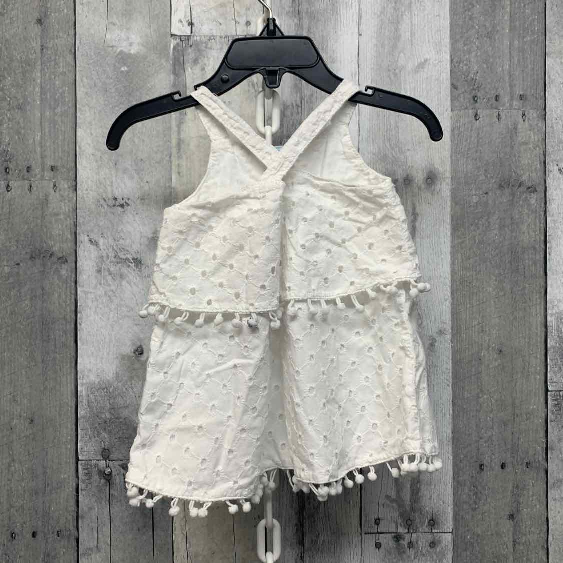 Size 3-6 Months White/Blue 7 for all Mankind Dress