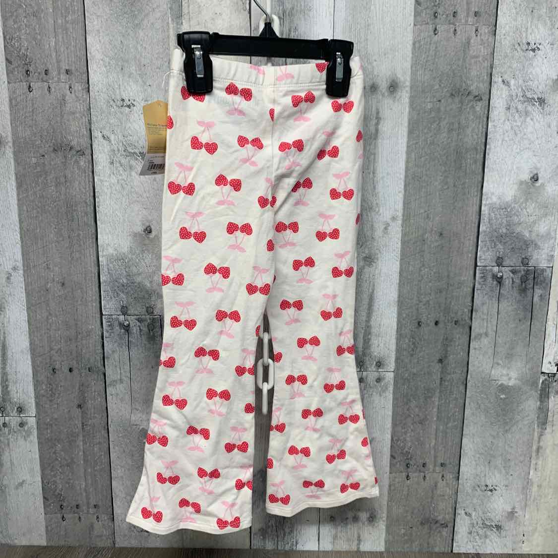 Size 4 White/Pink Thereabouts Leggings