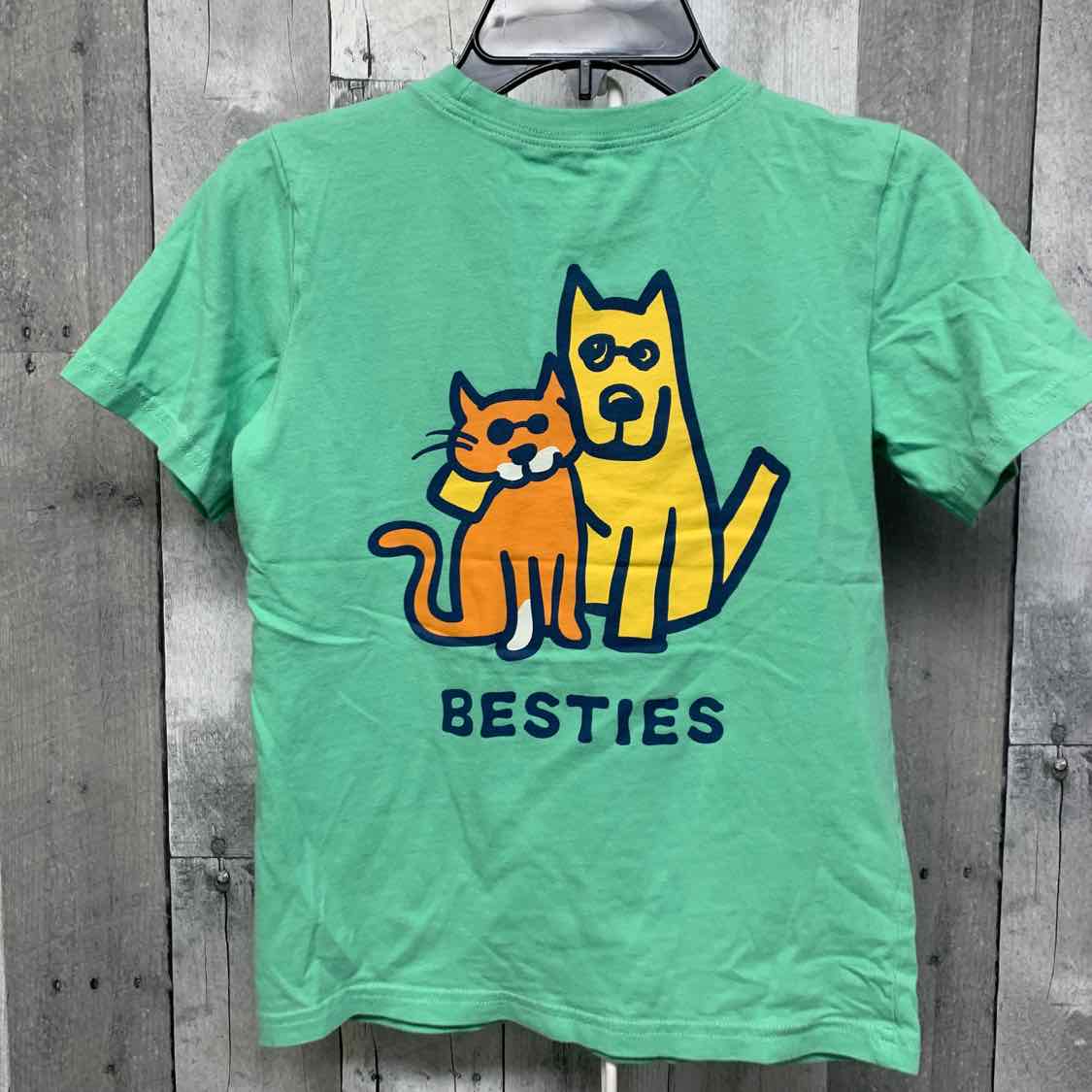 Size Medium Green Graphic Life is Good T Shirt