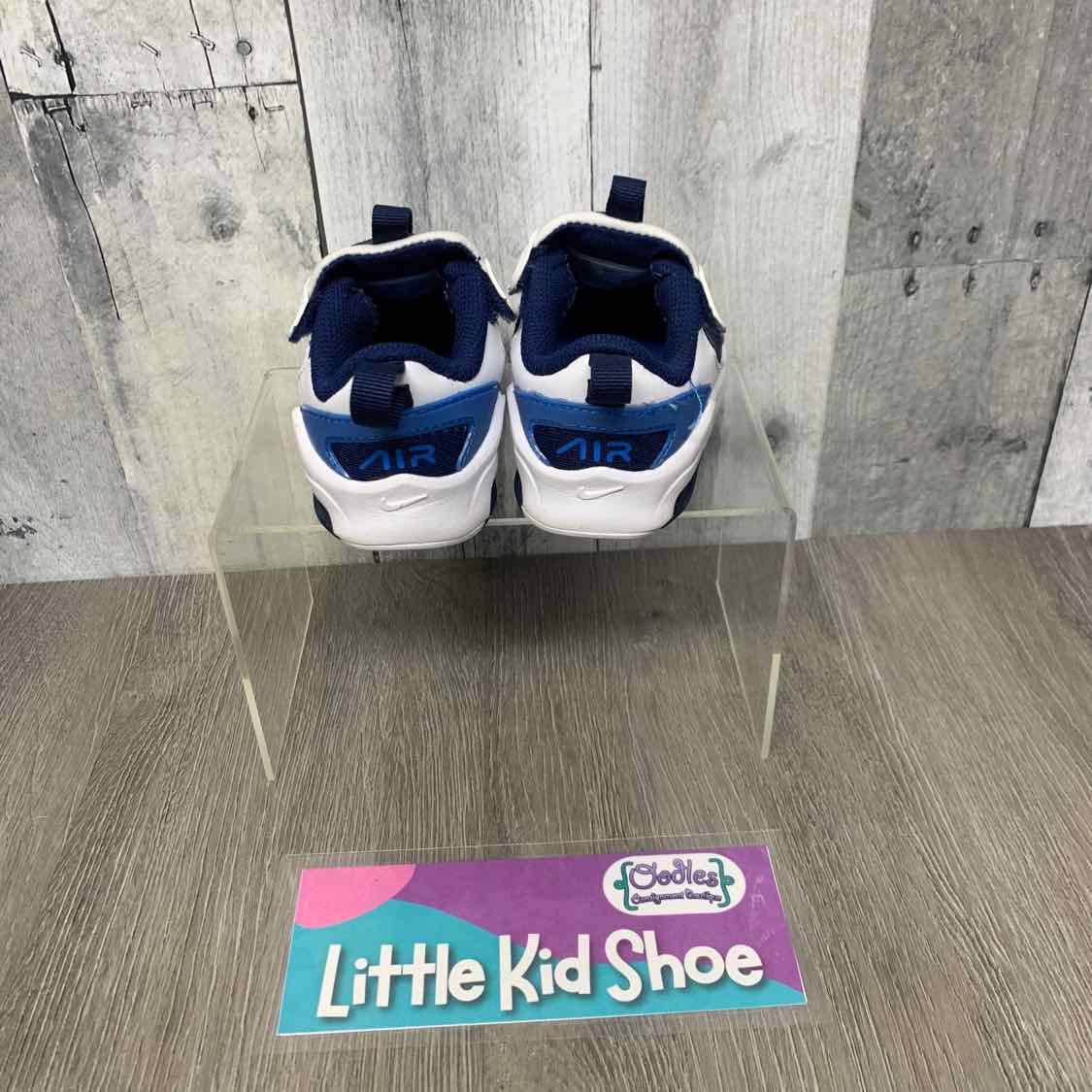 Size 5 White/Blue Sport Brand Sneakers