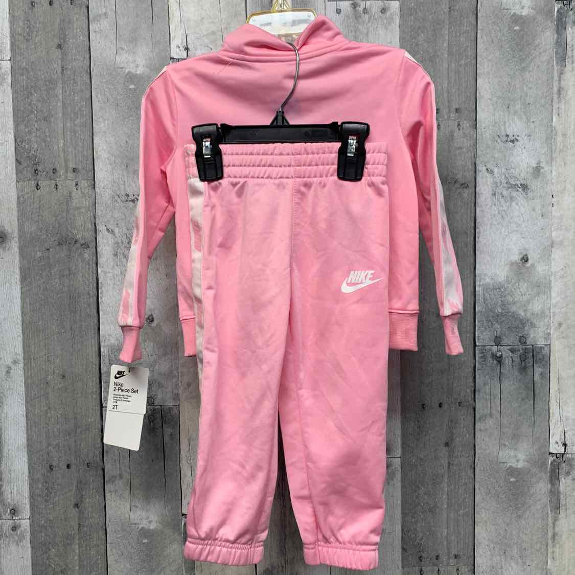 Size 2T Pink/White Sport Brand Jacket/Pants