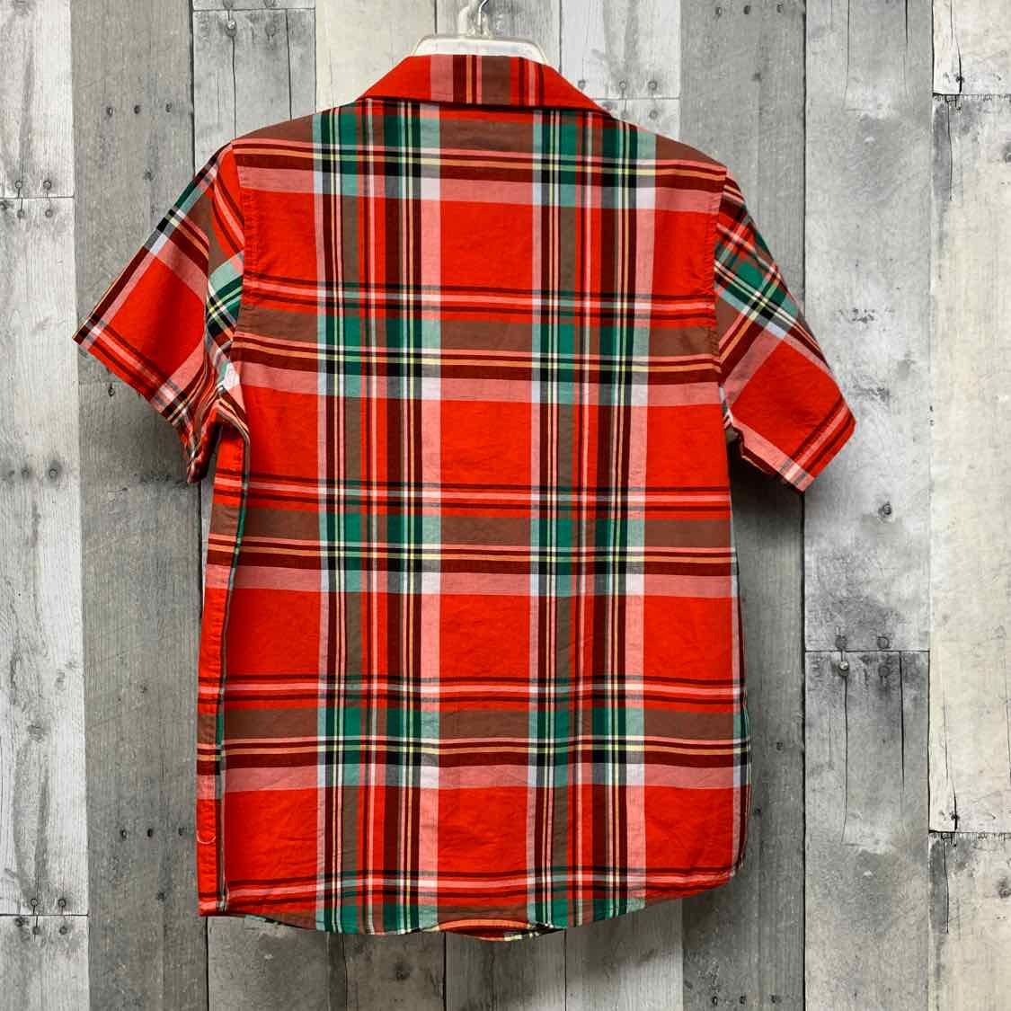 Size 10/12 Red Plaid Cat & Jack Button Up