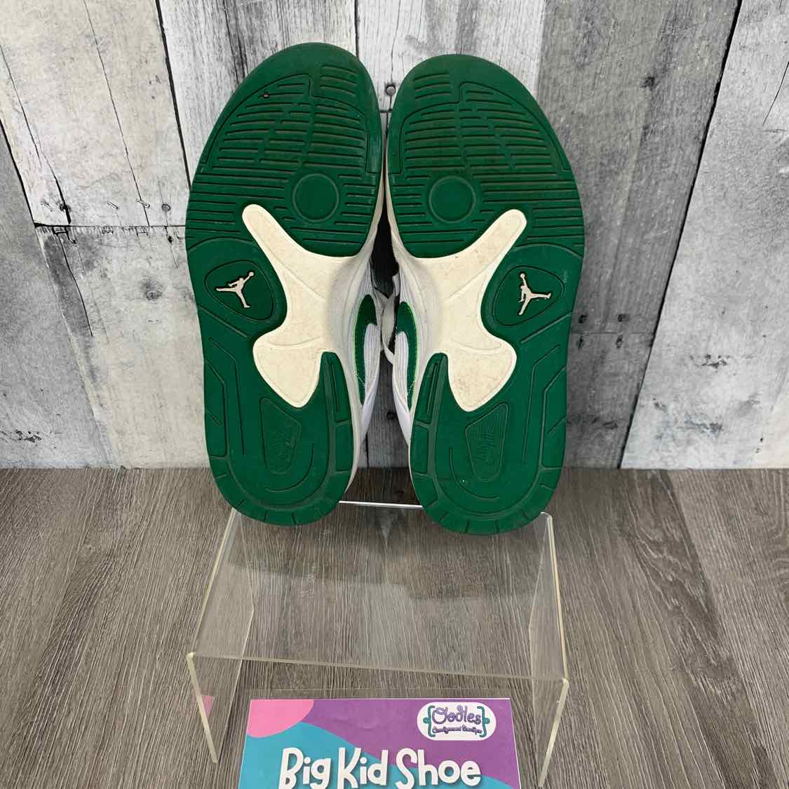 Size 4.5 White/Green Sport Brand Sneakers