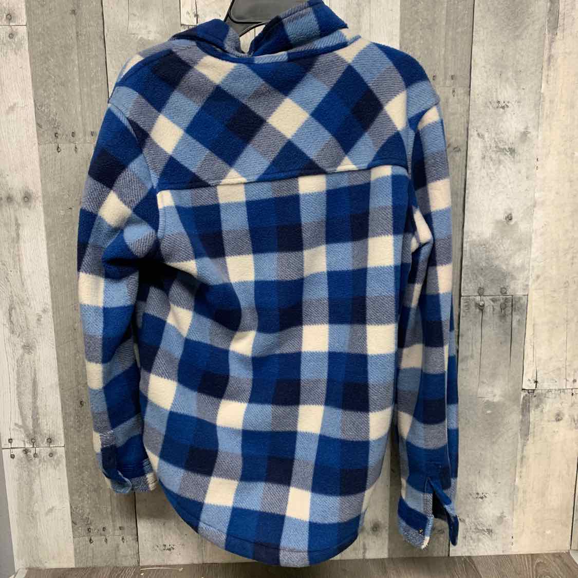 Size 14/16 Blue Plaid Eddie Bauer Light Jacket