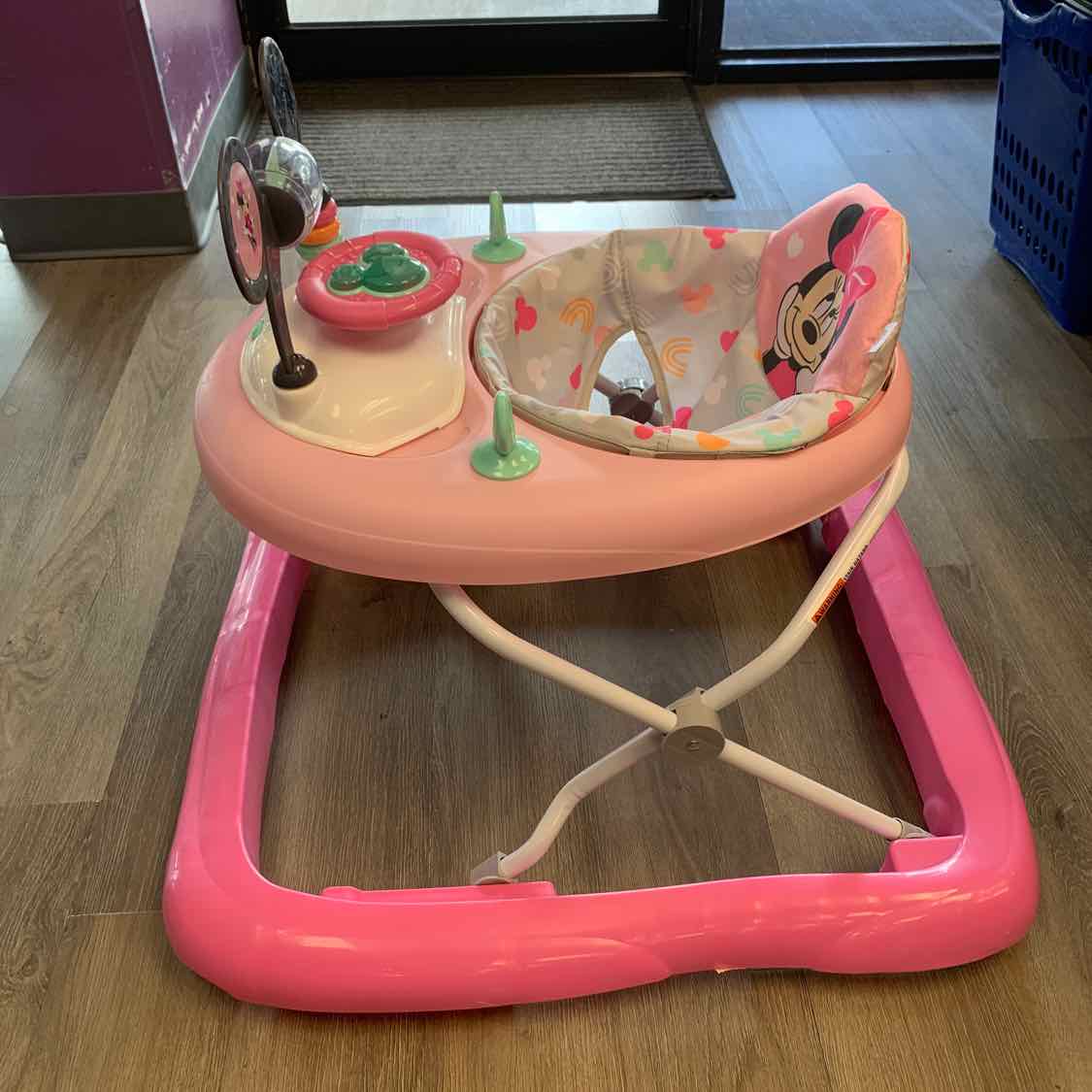 Bright Starts Gray/Pink Minnie Mouse Walker