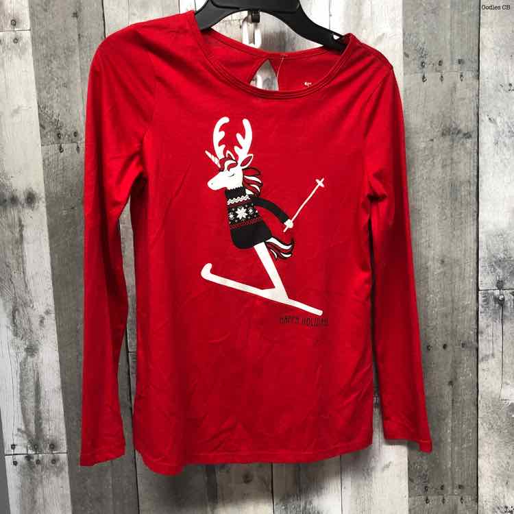 Size 10 Red Graphic Justice Long Sleeve Shirt