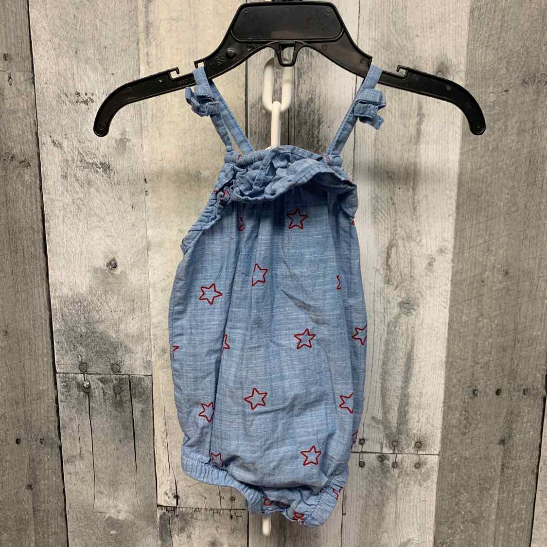 Size 6-9 Months Blue/Red Cat & Jack Romper