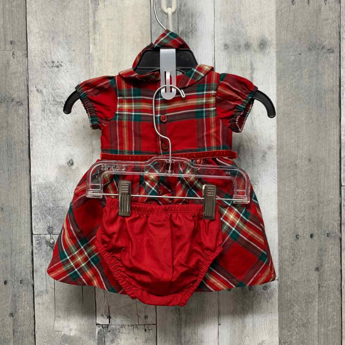 Size Newborn Red/Green Carter's Dress