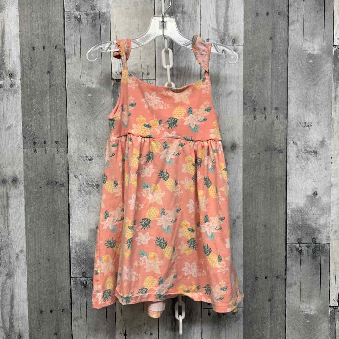 Size 3T Pink Print Mid Brand Dress