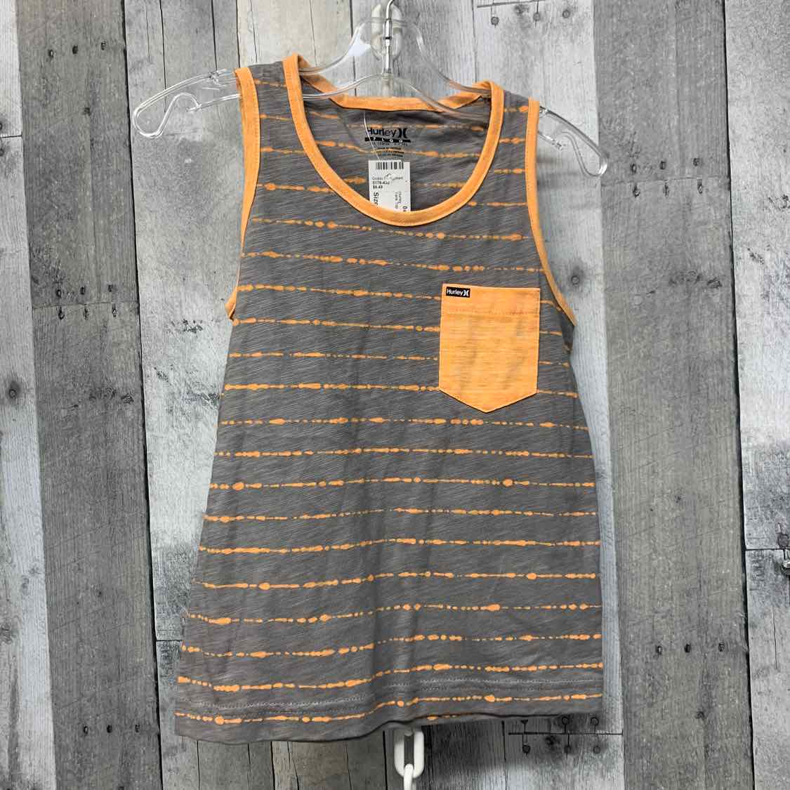 Size 7 Gray/Orange Hurley Tank Top