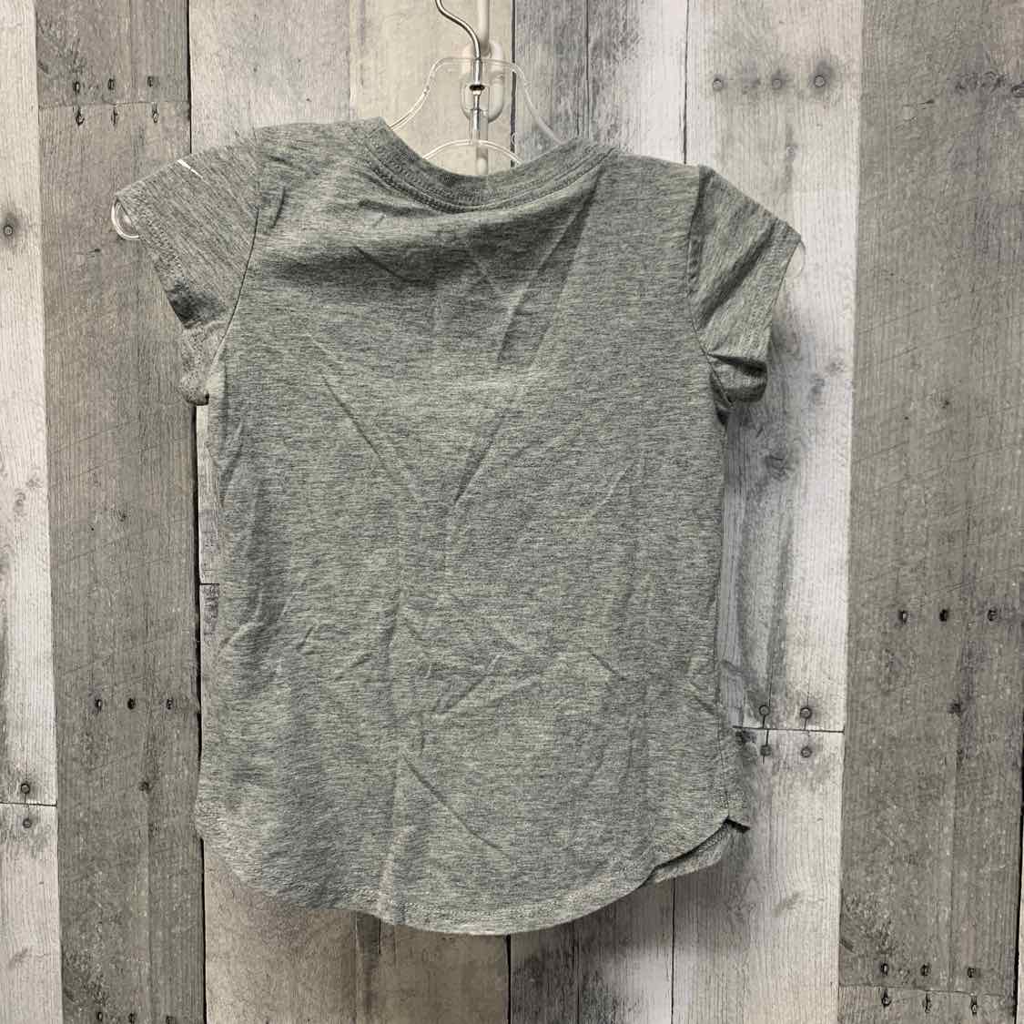 Size 4 Gray Graphic Sport Brand T Shirt