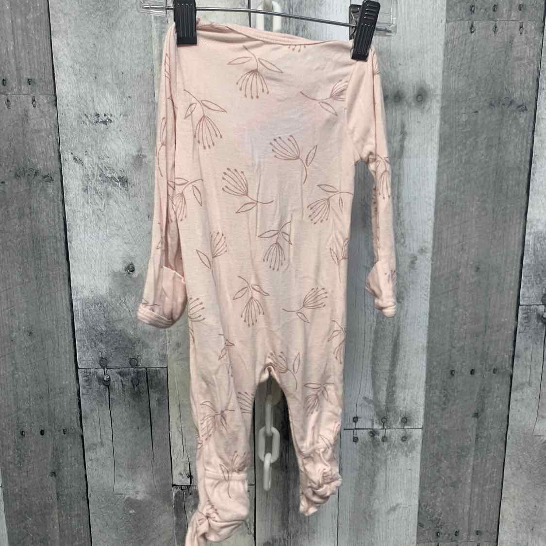 Size Newborn Pink Print Cloud Island Footy PJs