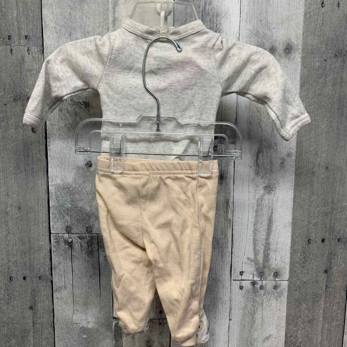Size Newborn Gray/Tan Child of Mine Shirt/Pants