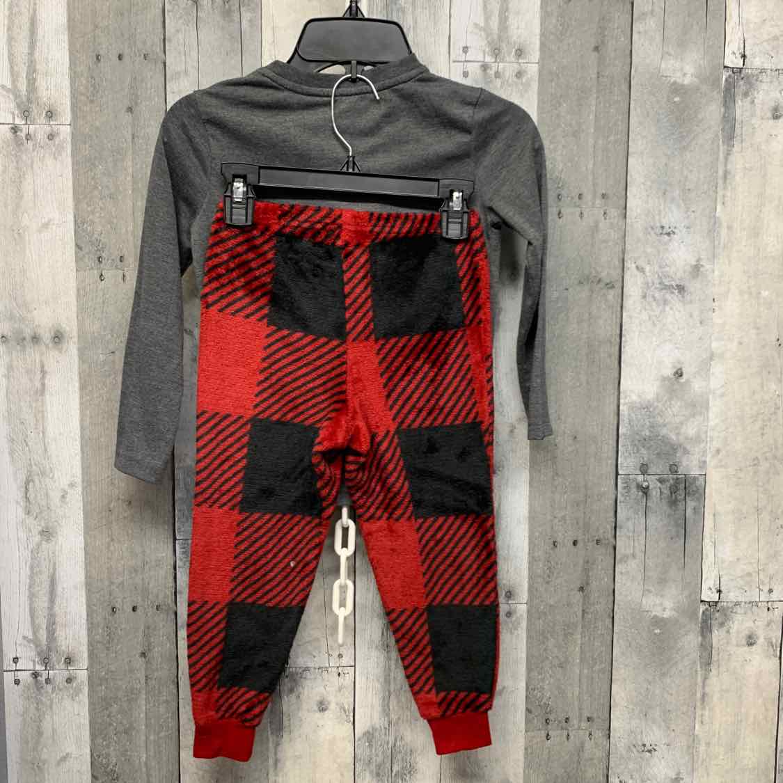 Size 4/5 Red/Black Holiday Brands 2pc PJs