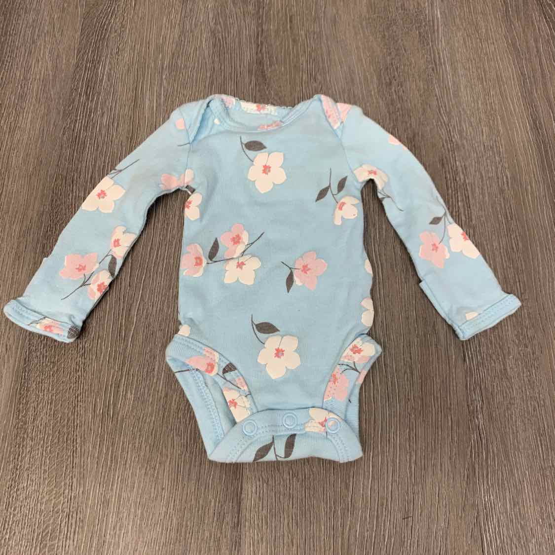 Size Preemie Blue/Pink Carter's Bodysuit