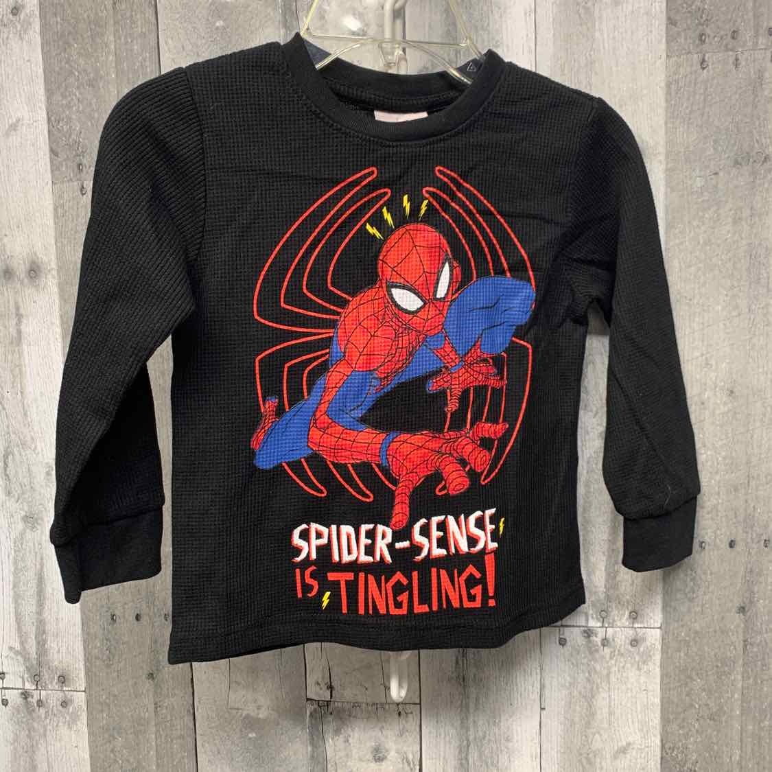 Size 4 Black Graphic Marvel Long Sleeve Shirt