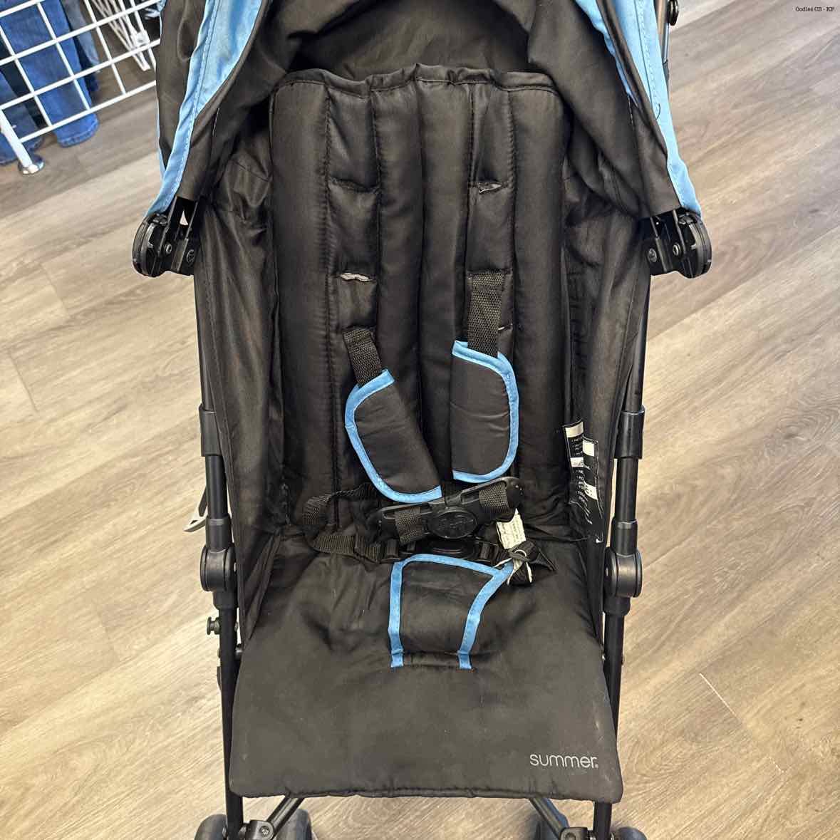 Summer Infant Black/Blue Umbrella Stroller