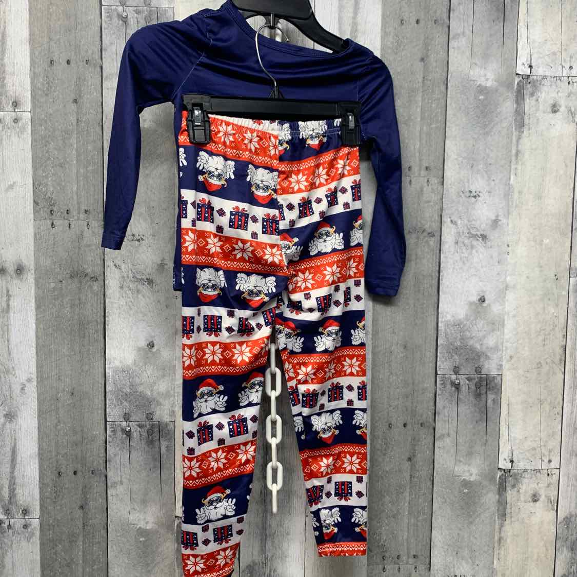 Size 5 Navy/Red Shein Shirt/Leggings