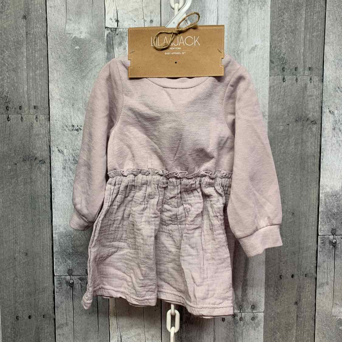 Size 9-12 Months Purple B Brand LS Dress