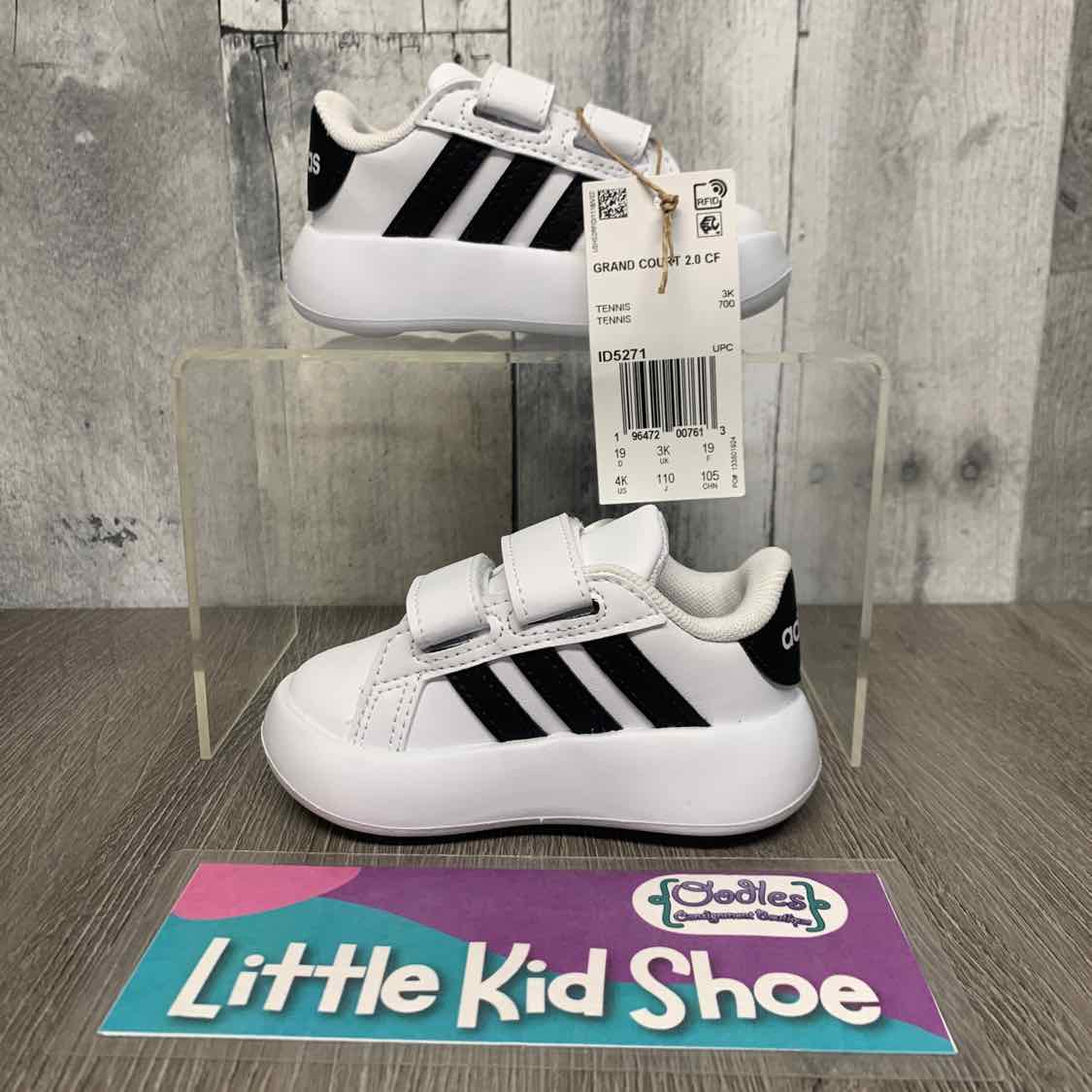 Size 4 White/Black Sport Brand Sneakers