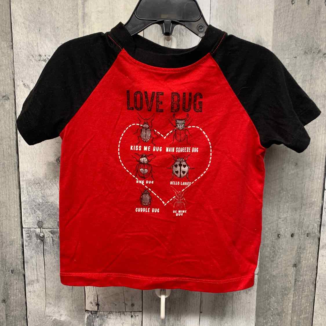 Size 2T Red/Black Holiday Brands T Shirt