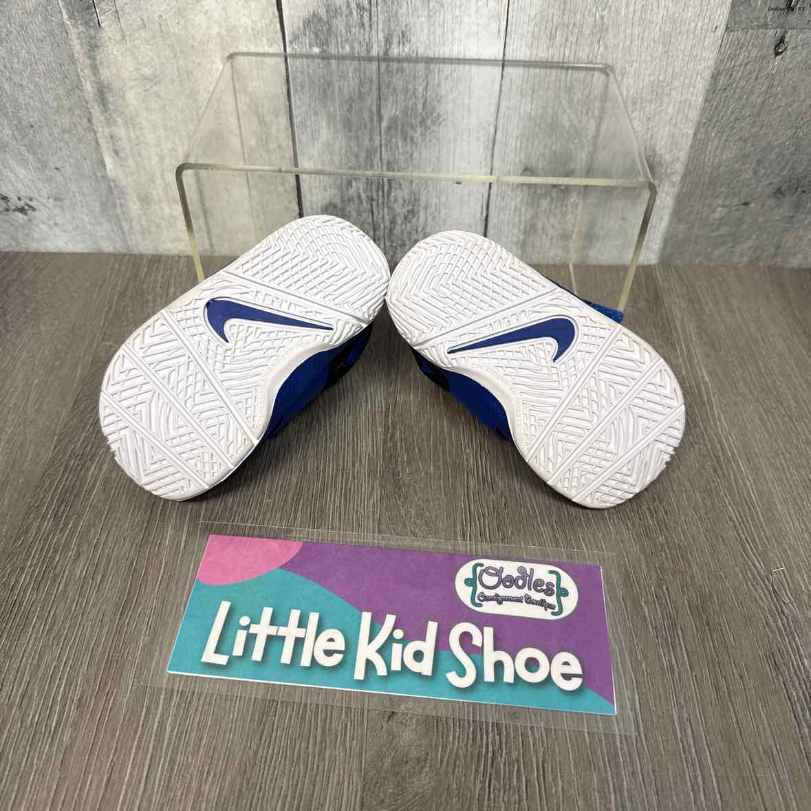 Size 4 Blue/Black Sport Brand Sneakers