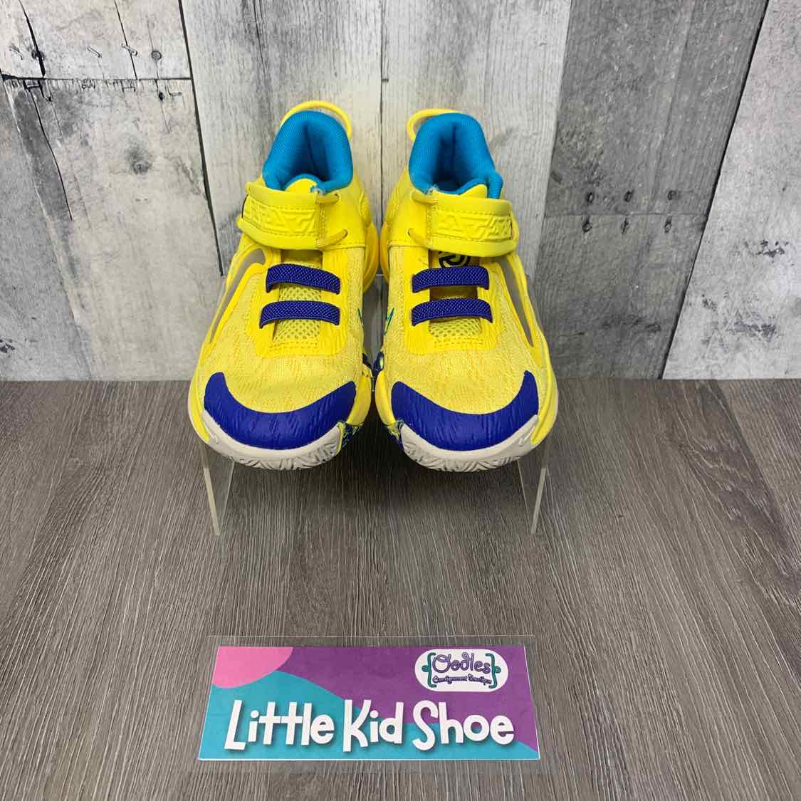Size 11 Yellow/Blue Sport Brand Sneakers