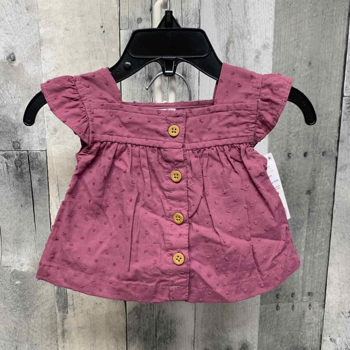 Size Newborn Purple Carter's Shirt/Shorts - OodlesCB