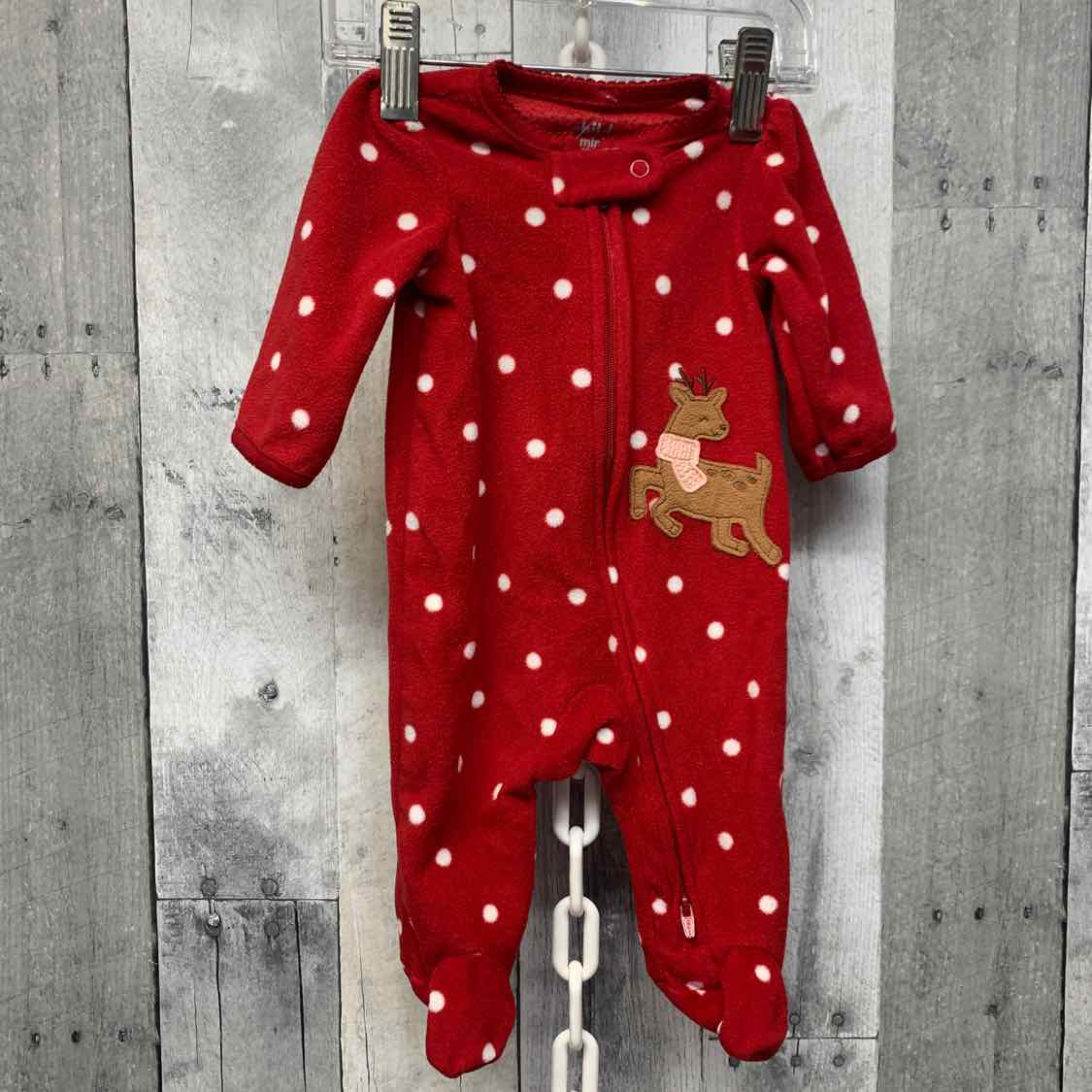 Size Newborn Red Child of Mine Footy PJs