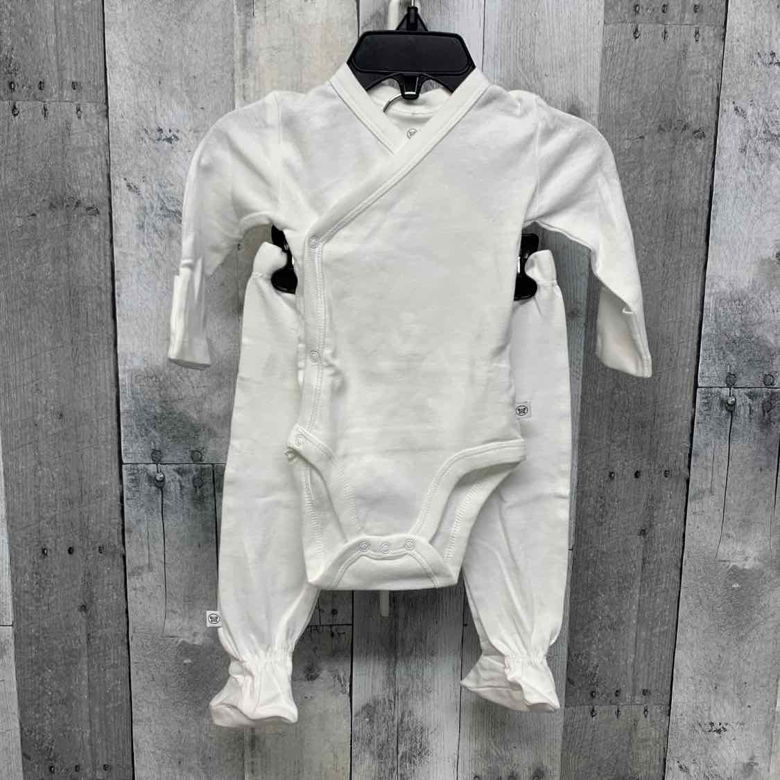Size 0-3 Months White Name Brand Shirt/Pants