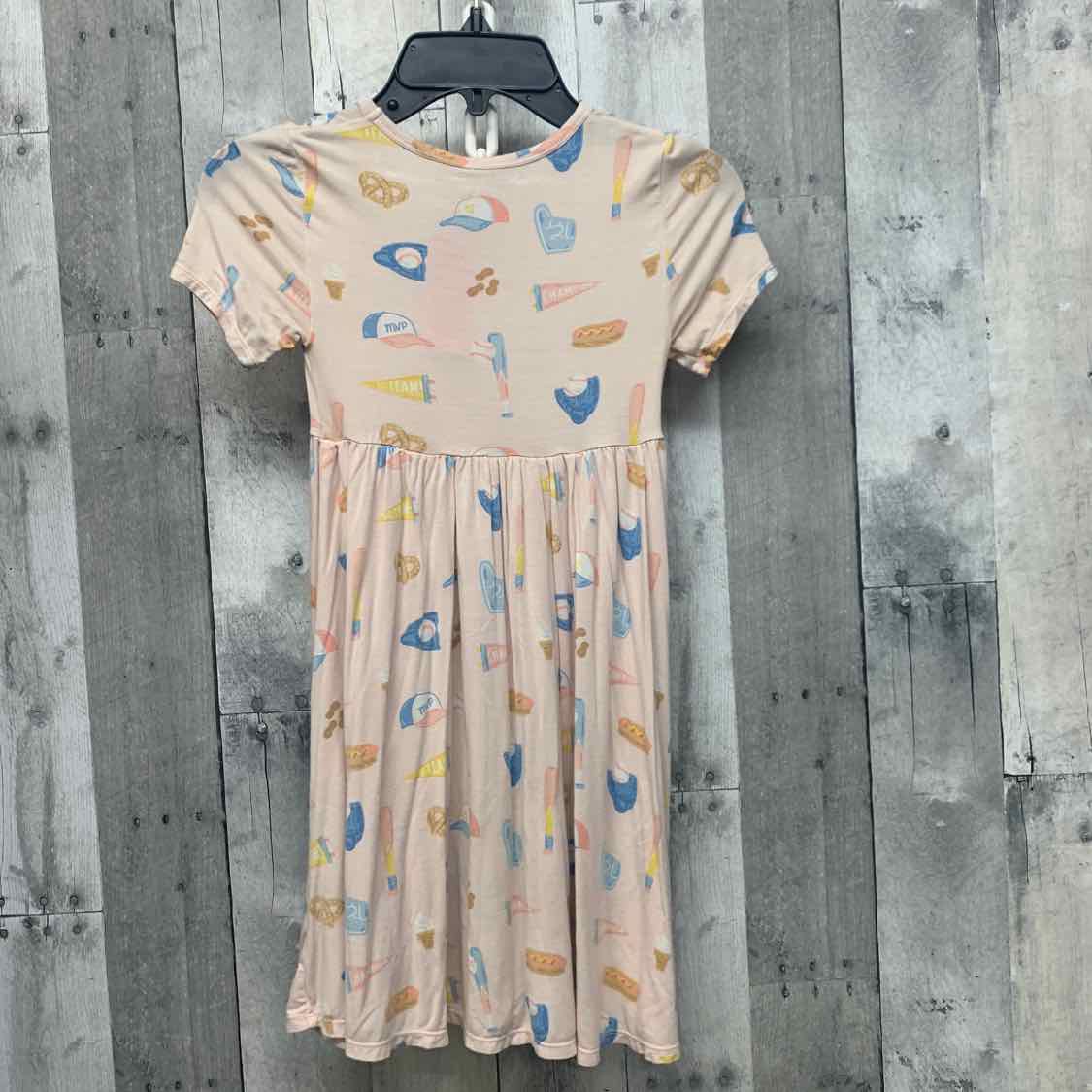 Size 6 Pink Print Bamboo Dress