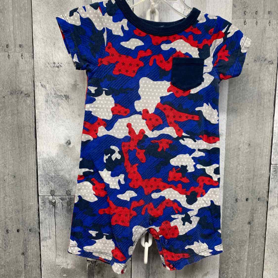 Size 12 Months Red/White/Blue Holiday Brands Romper