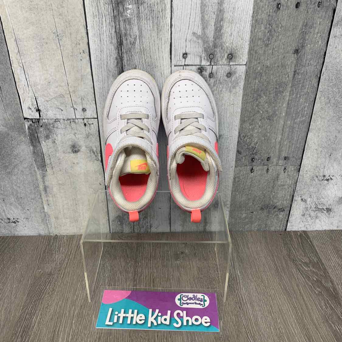 Size 9 White/Pink Sport Brand Sneakers