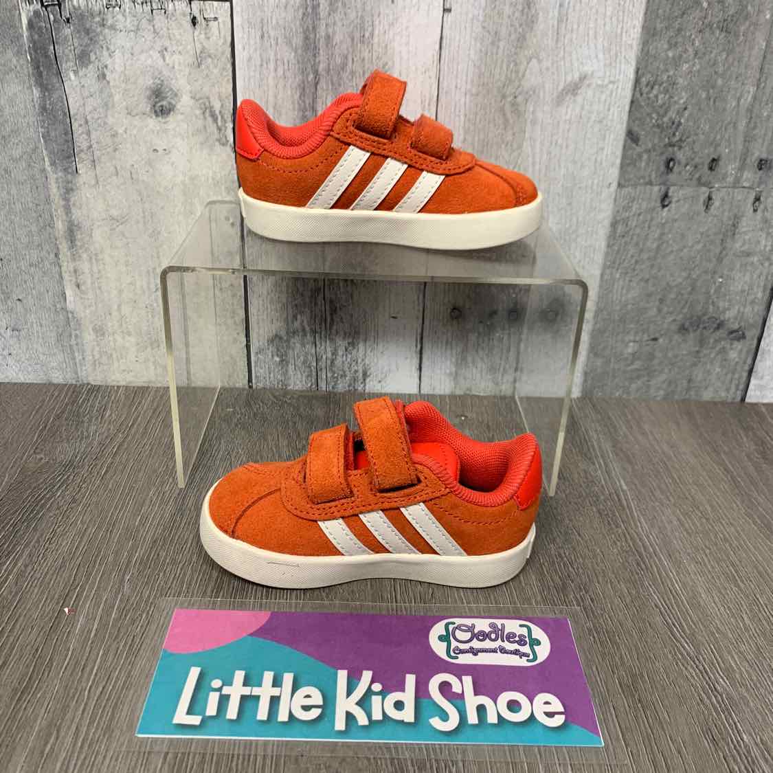 Size 5 Orange/White Sport Brand Sneakers