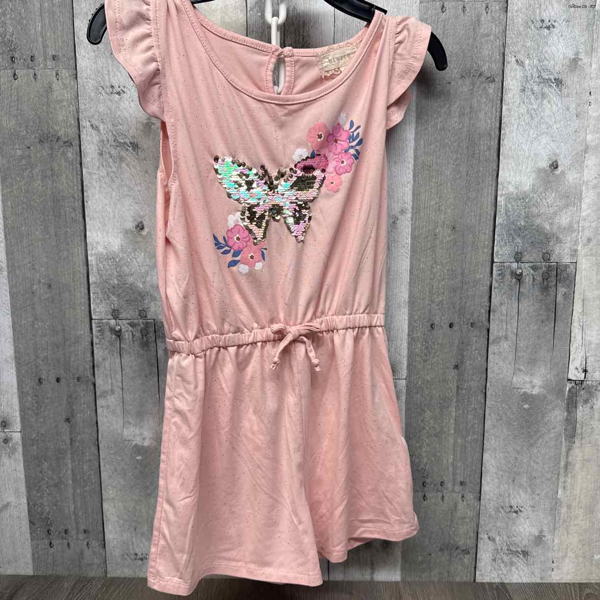 Size 12 Pink Print Btween Romper